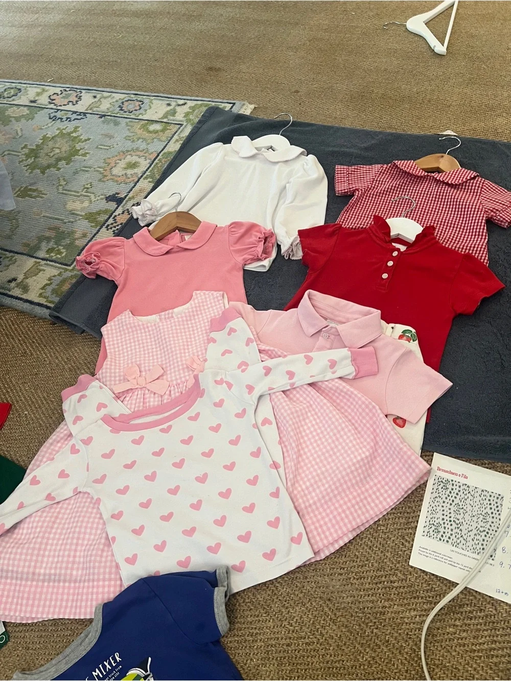TBBC and Little English Girls Pink & Red Mix & Match Set 3/4T